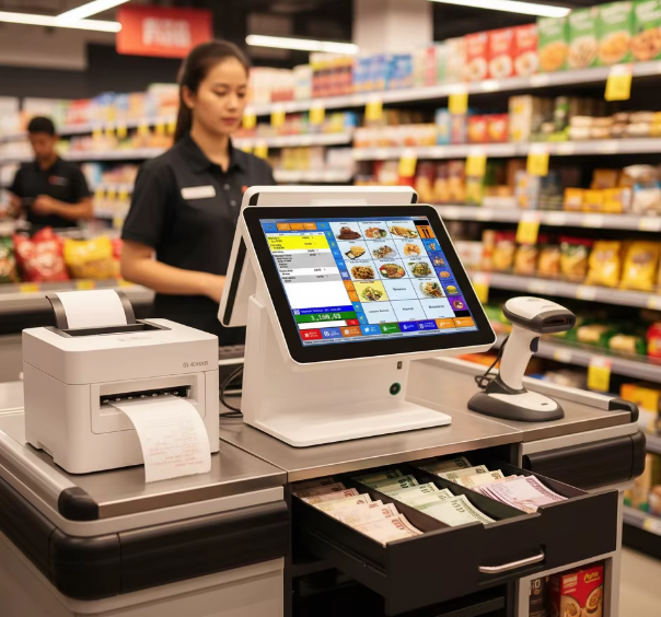 retail-supermart-ts12 dual touchscreen