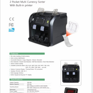 Chuanglong AL-920 Professional Mixed Denomination Value Counter with Integrated Thermal Printing Support