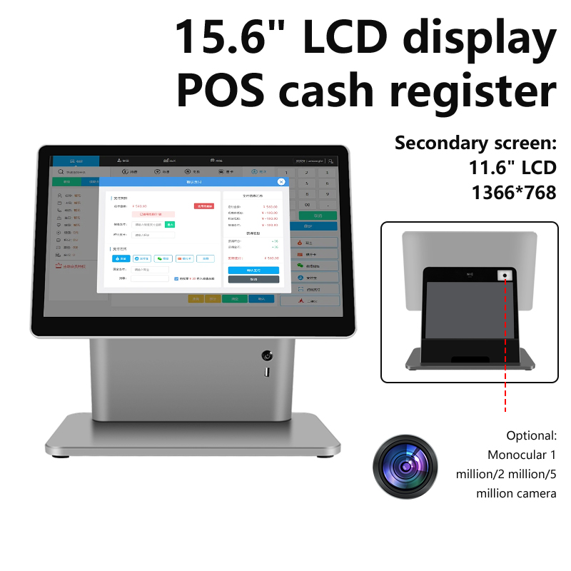 Ultra Sleek F411 Dual Touchscreen POS Monitor with nft/barcode scanners - Image 4