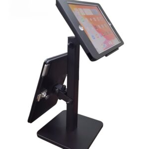 DD7211 Dual Display Adjustable POS Stand – Security Locking System