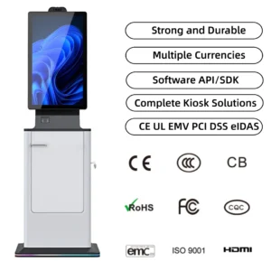Sweeney Hotel Check-in Kiosk Android Touch Screen Card Dispenser