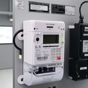 Futurise QSM11 Single Phase Prepaid Energy Meter 100A White