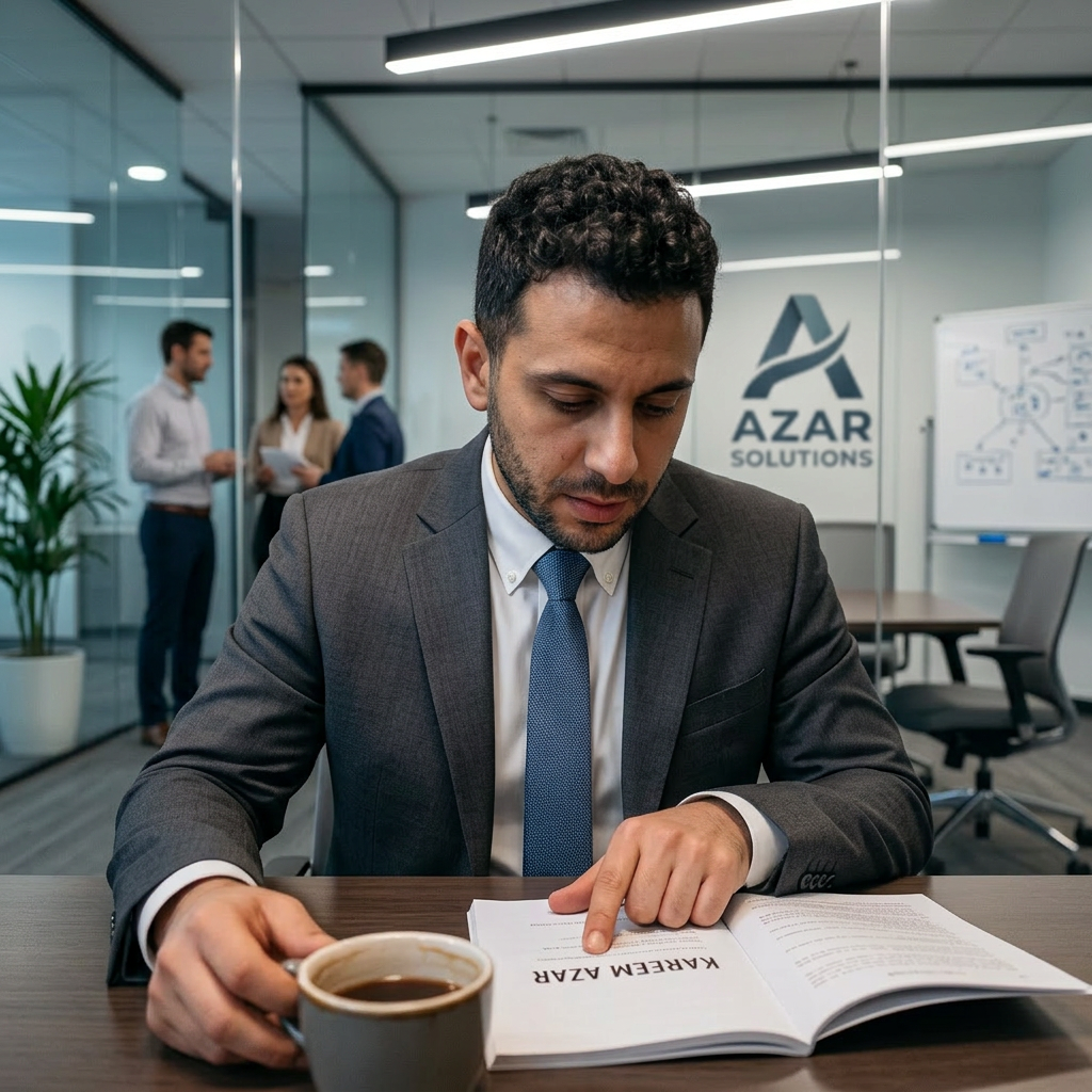 Corporate look in office setting